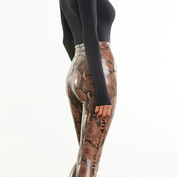 Commando faux leather animal print leggings - Picture 3 of 7